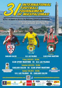 Cartel Torneo Internacional de Futbol Maspalomas 2016 - Ingles
