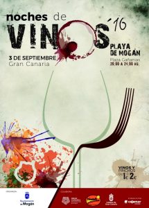 Cartel de la Noche de Vinos de Playa de Mogán
