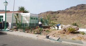 Imagen del CEIP Veneguera durante las obras RAM