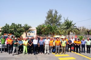 UN MINUTO DE SILENCIO POR EL AGENTE FORESTAL MUERTO EN EL  INCENDIO DE LA PALMA