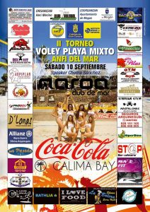 Cartel del II Torneo Voley Playa Anfi del Mar