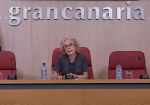 Las Palmas de Gran Canaria. 20/07/16. La consejera de Igualdad del Cabildo de Gran Canaria, María Nebot, presento hoy e rueda de prensa el I Foro por la Igualdad de Gran Canaria, que organiza el Cabildo con la participación de colectivos, organizaciones y agentes sociales implicados en la igualdad de género y LGTBI.